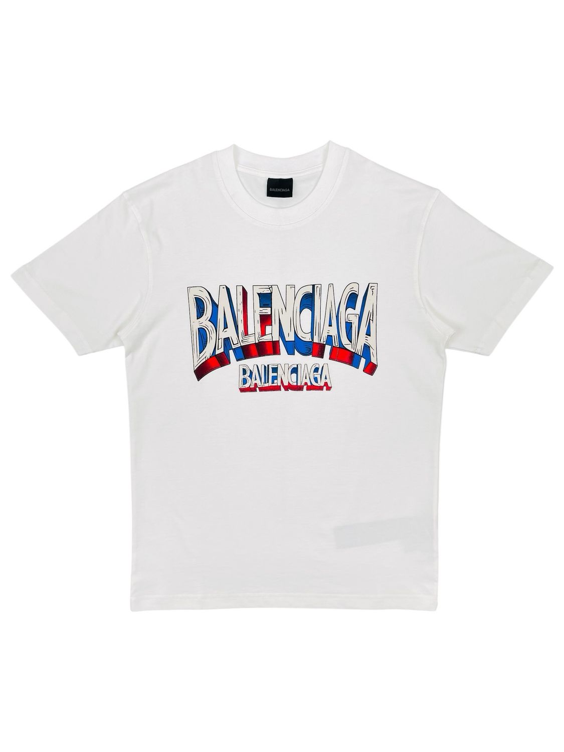 Balenciaga Logo Print Cotton T shirt