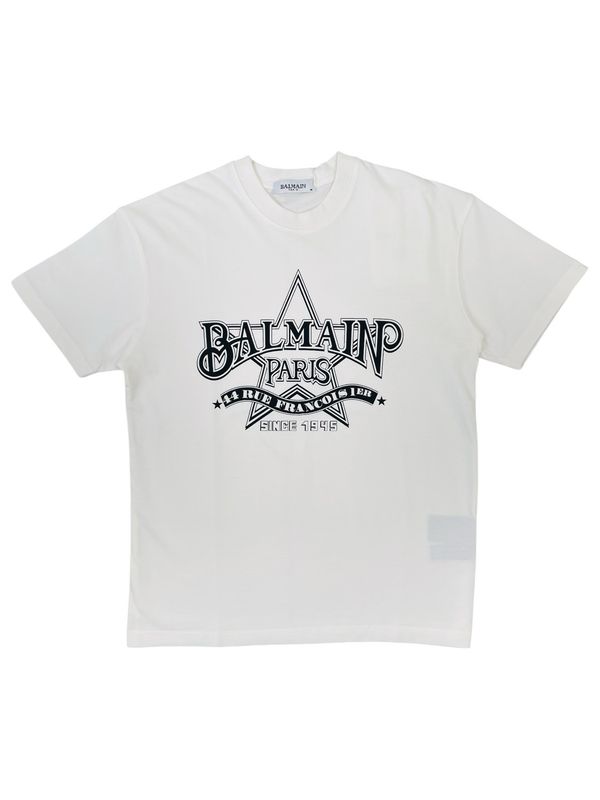 Balmain Logo Print T shirt