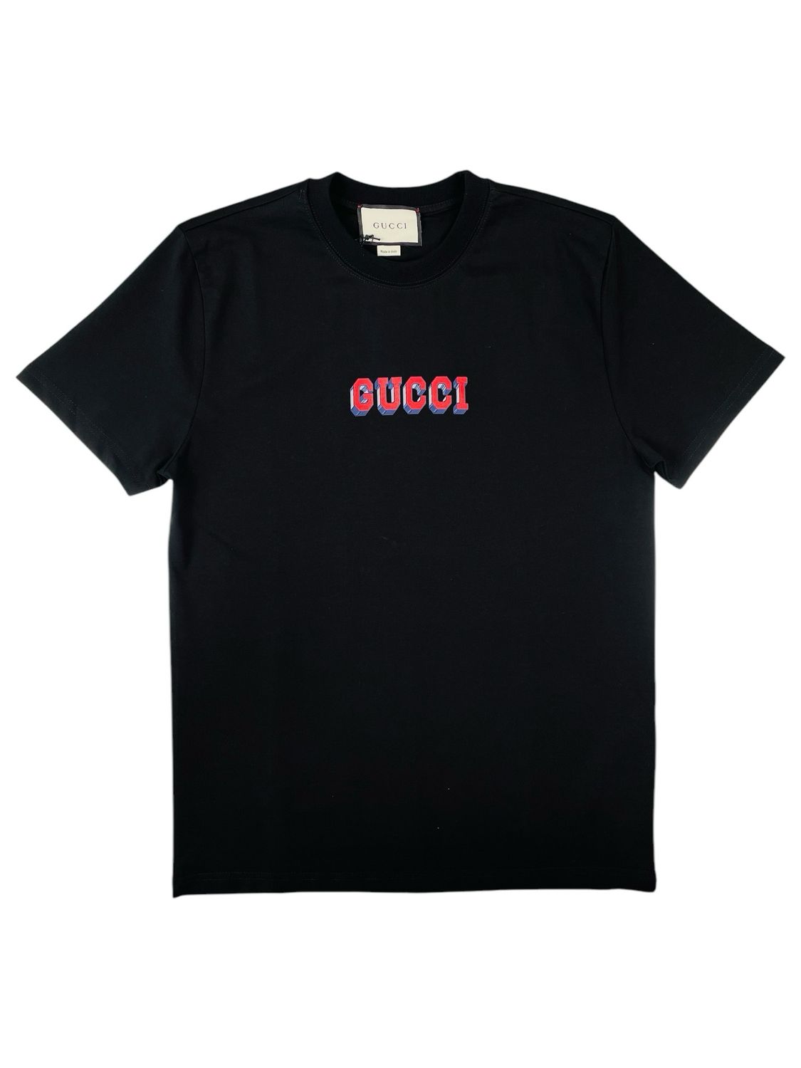 Gucci Logo Print Cotton T shirt