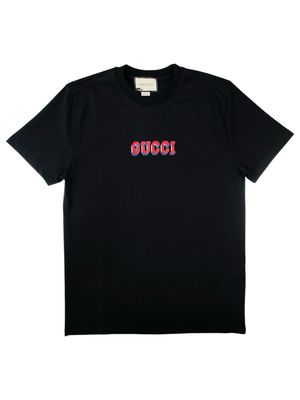 Gucci Logo Print Cotton T shirt