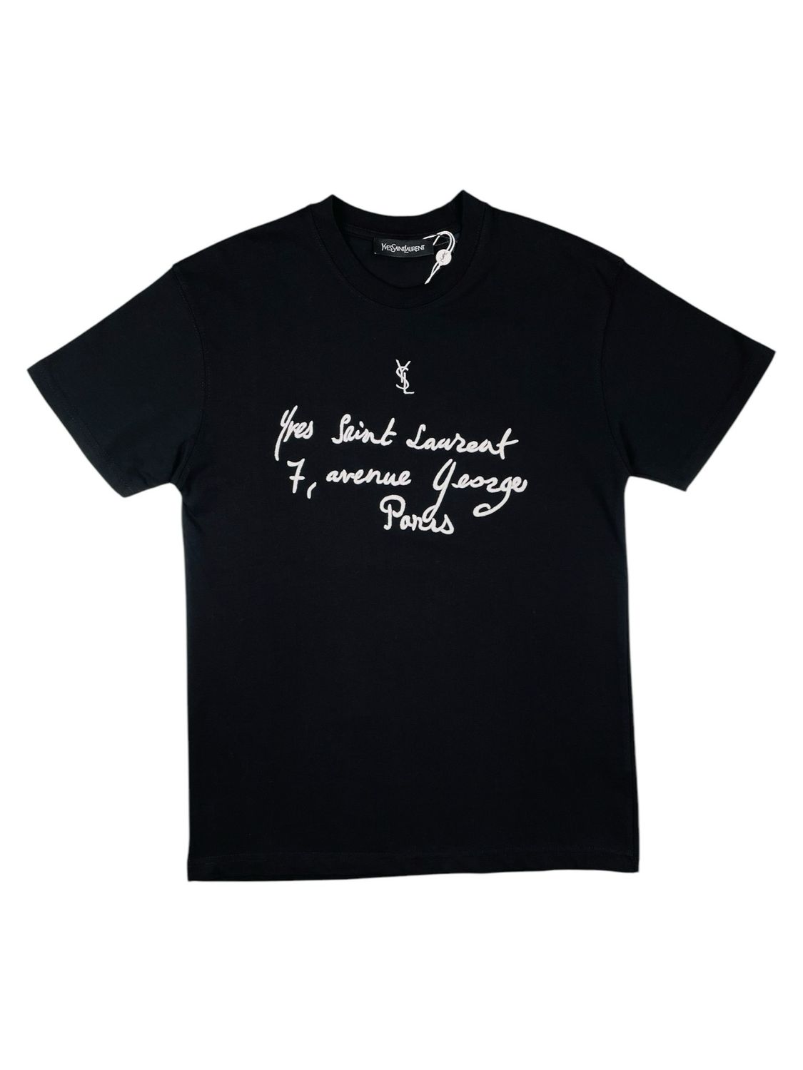 Yves Saint Laurent Logo Embroidered T shirt