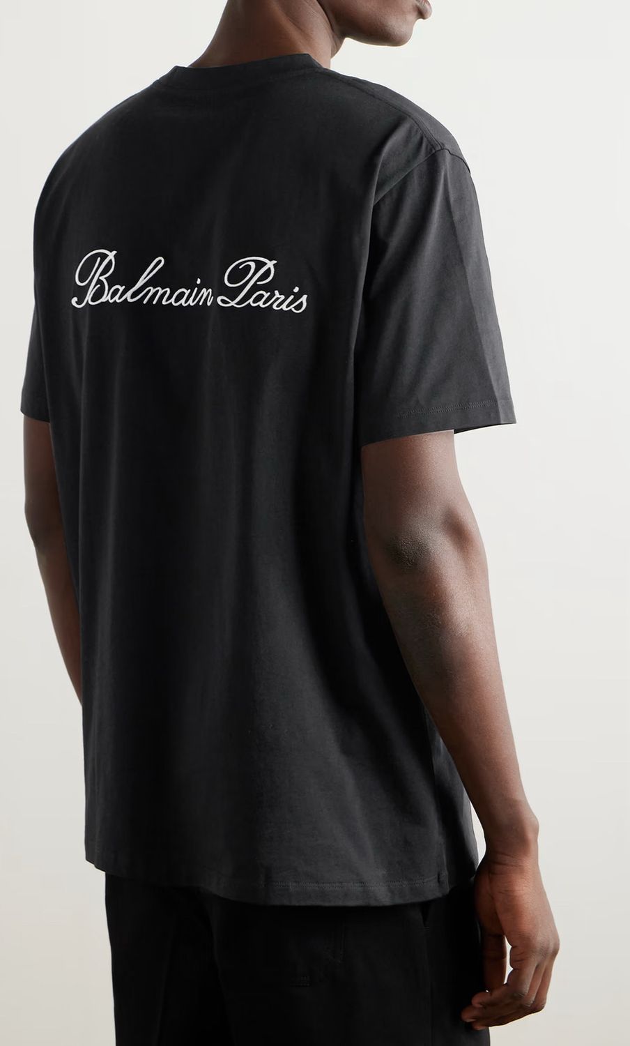 Balmain Logo-Embroidered Cotton-Jersey T-Shirt