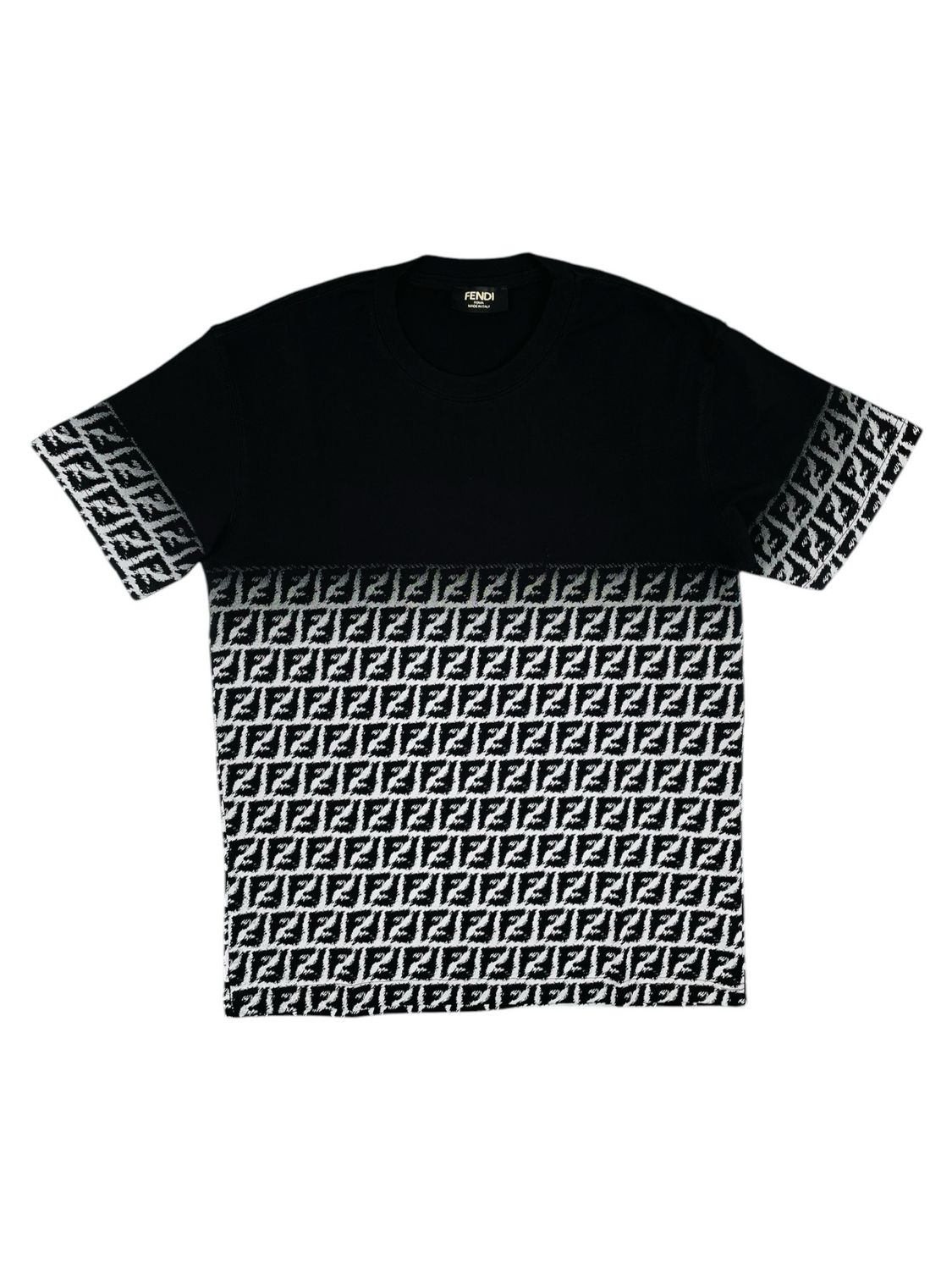 Fendi Logo Monogram Jersey T shirt