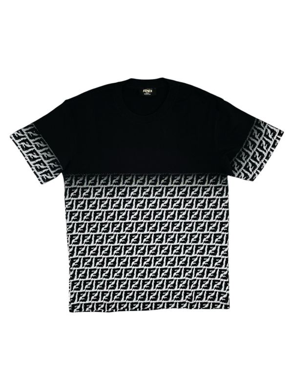 Fendi Logo Monogram Jersey T shirt