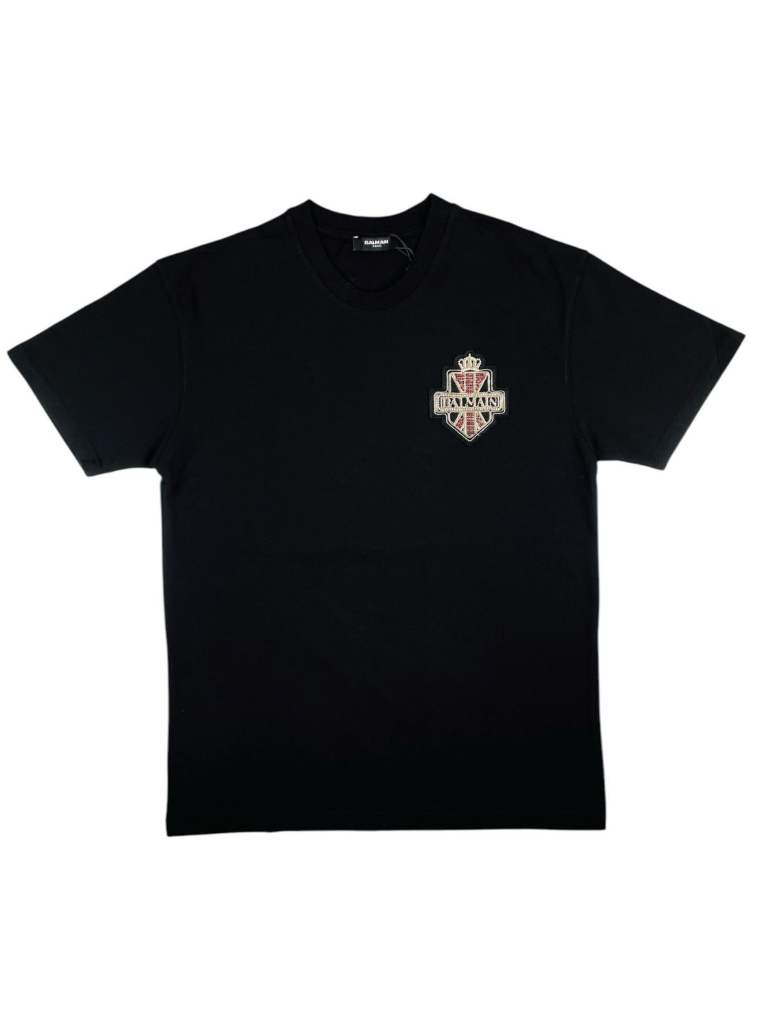 Balmain King Logo Patch Jersey T shirt