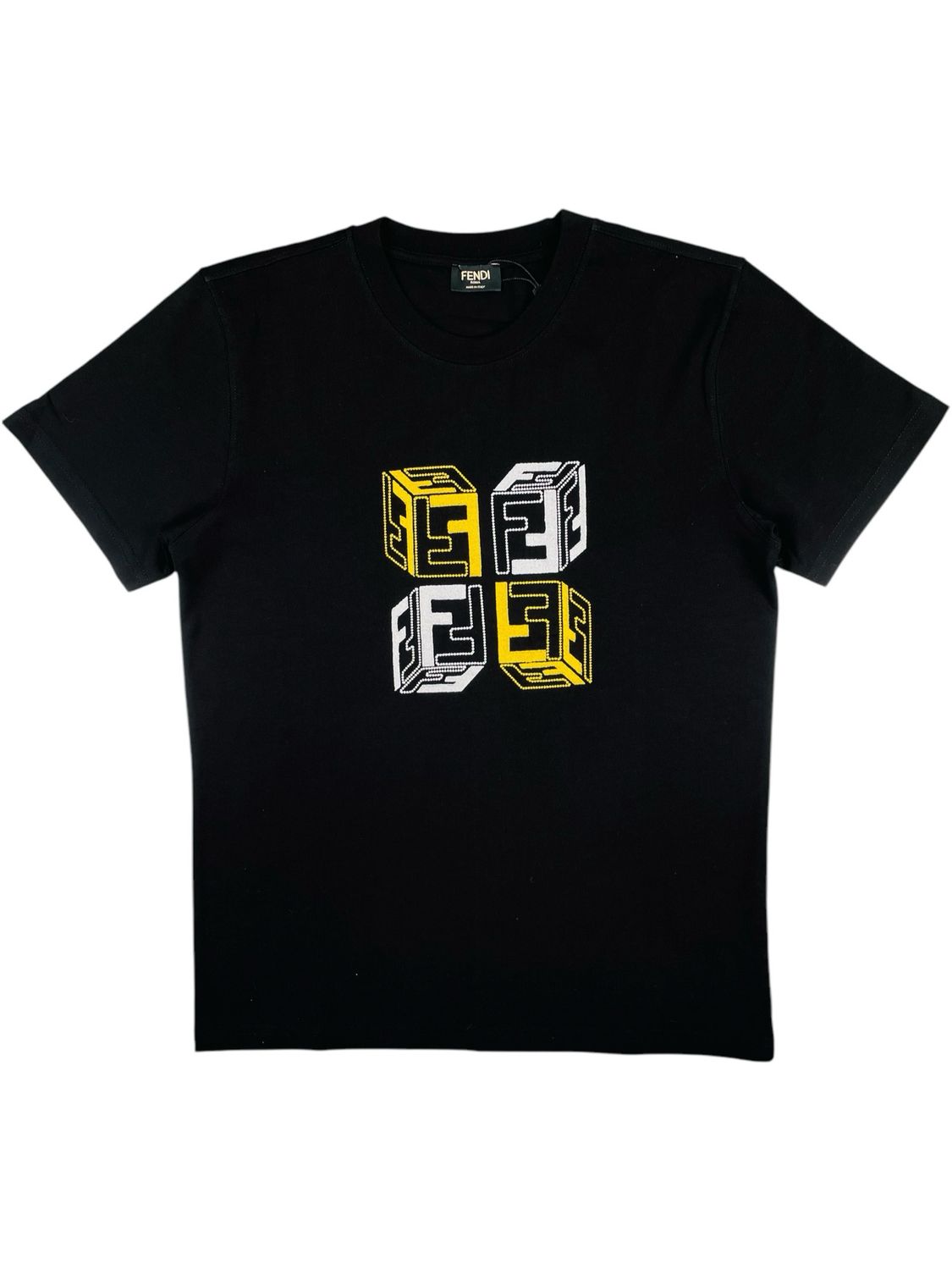 Fendi Logo Patch Relaxed Fit Jersey T shirt