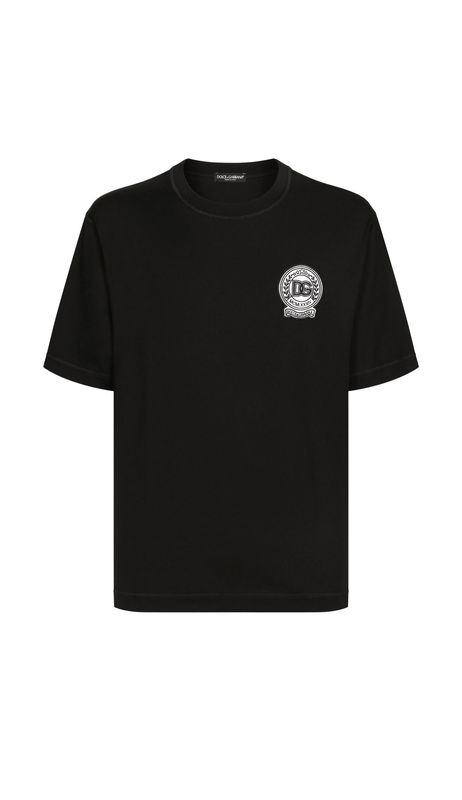 Dolce Gabbana Logo Patch Jersey T shirt