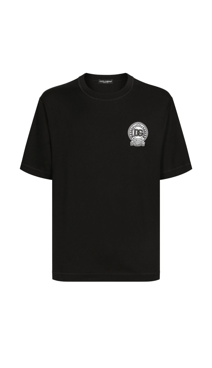 Dolce Gabbana Logo Patch Jersey T shirt
