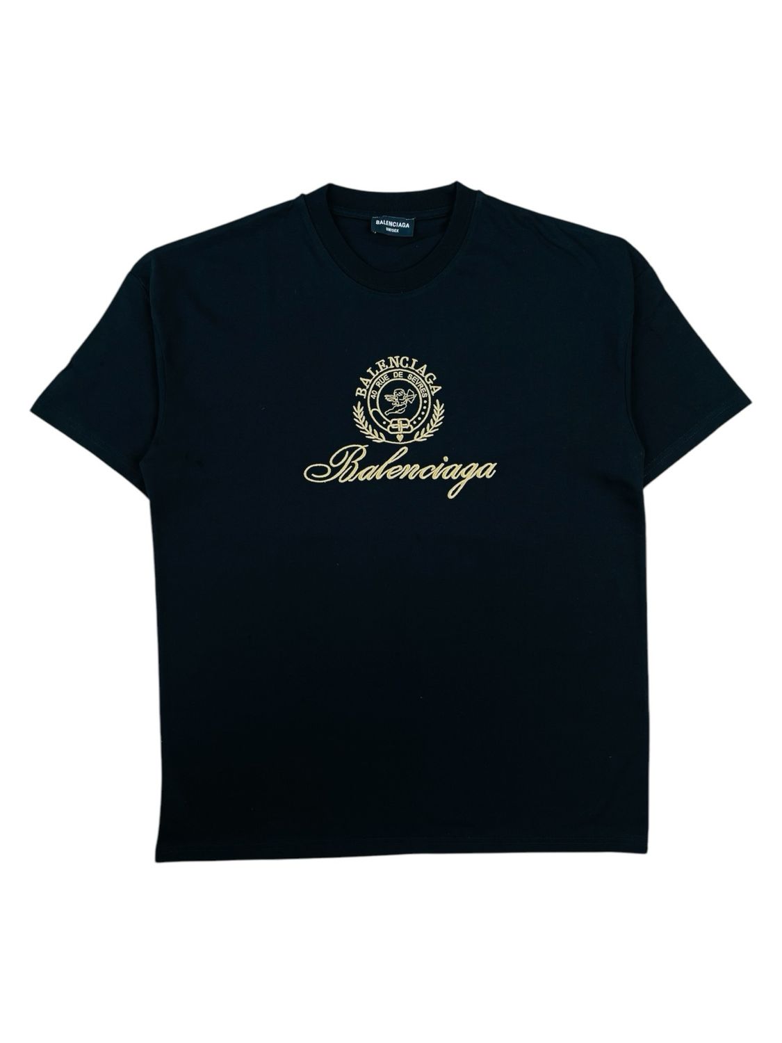Balenciaga Logo Embroidered Jersey T shirt