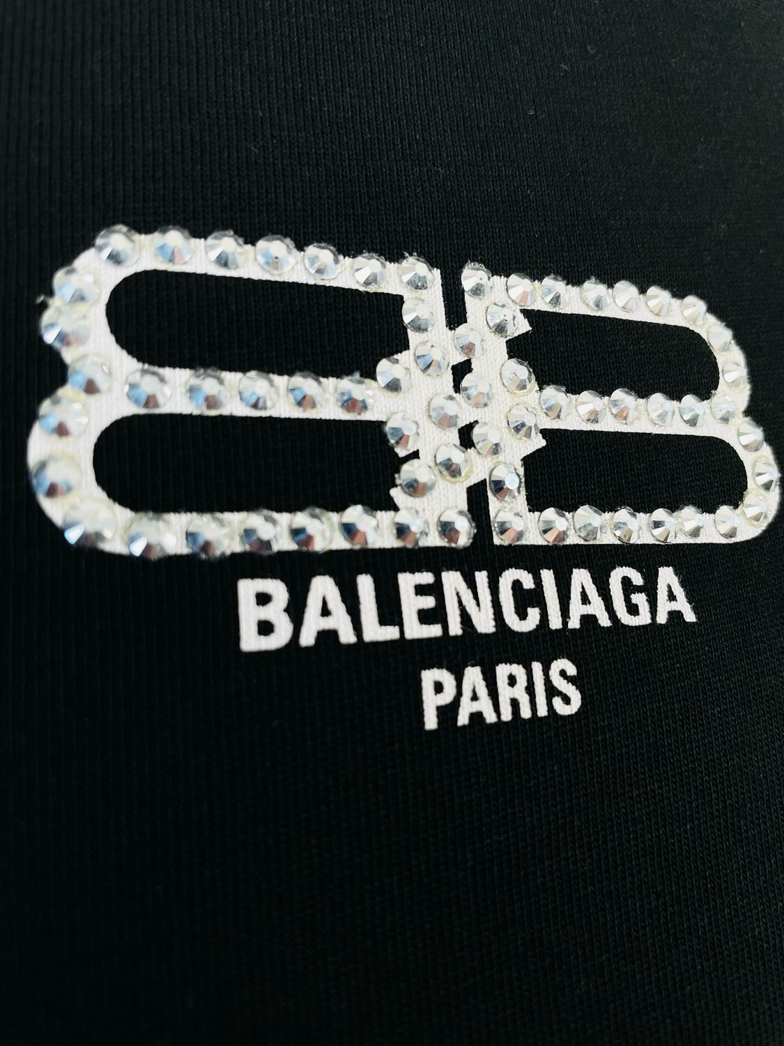 Balenciaga Logo BB Stone Jersey T shirt