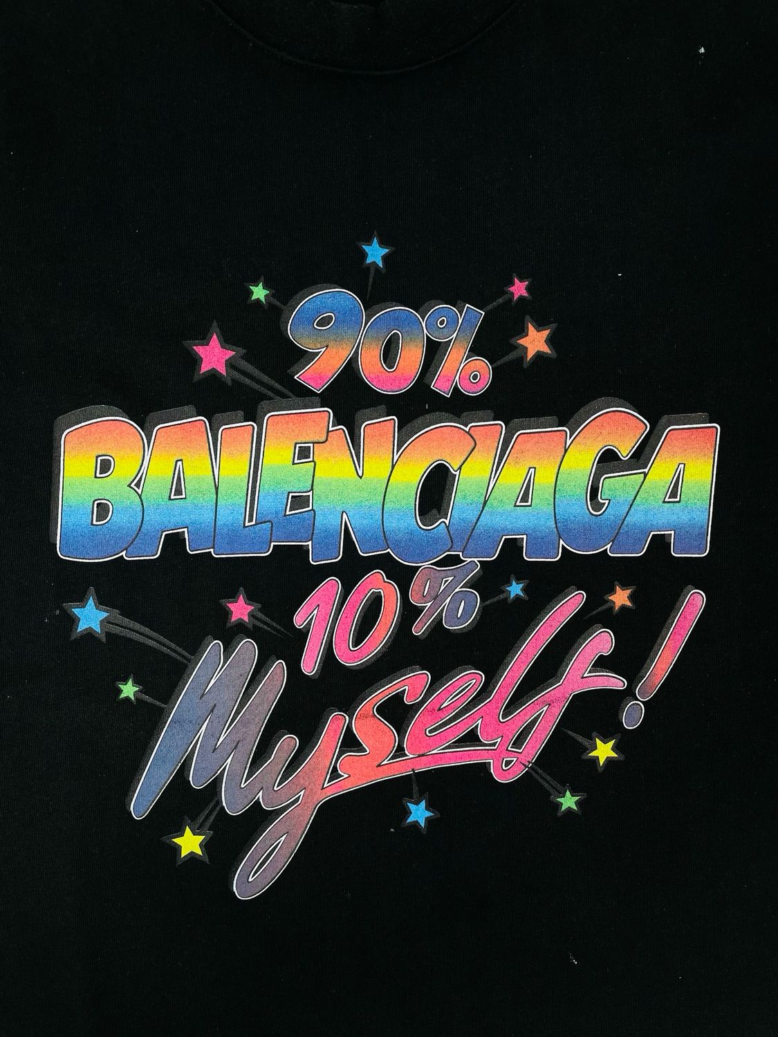 Balenciaga Print Logo Cotton T shirt