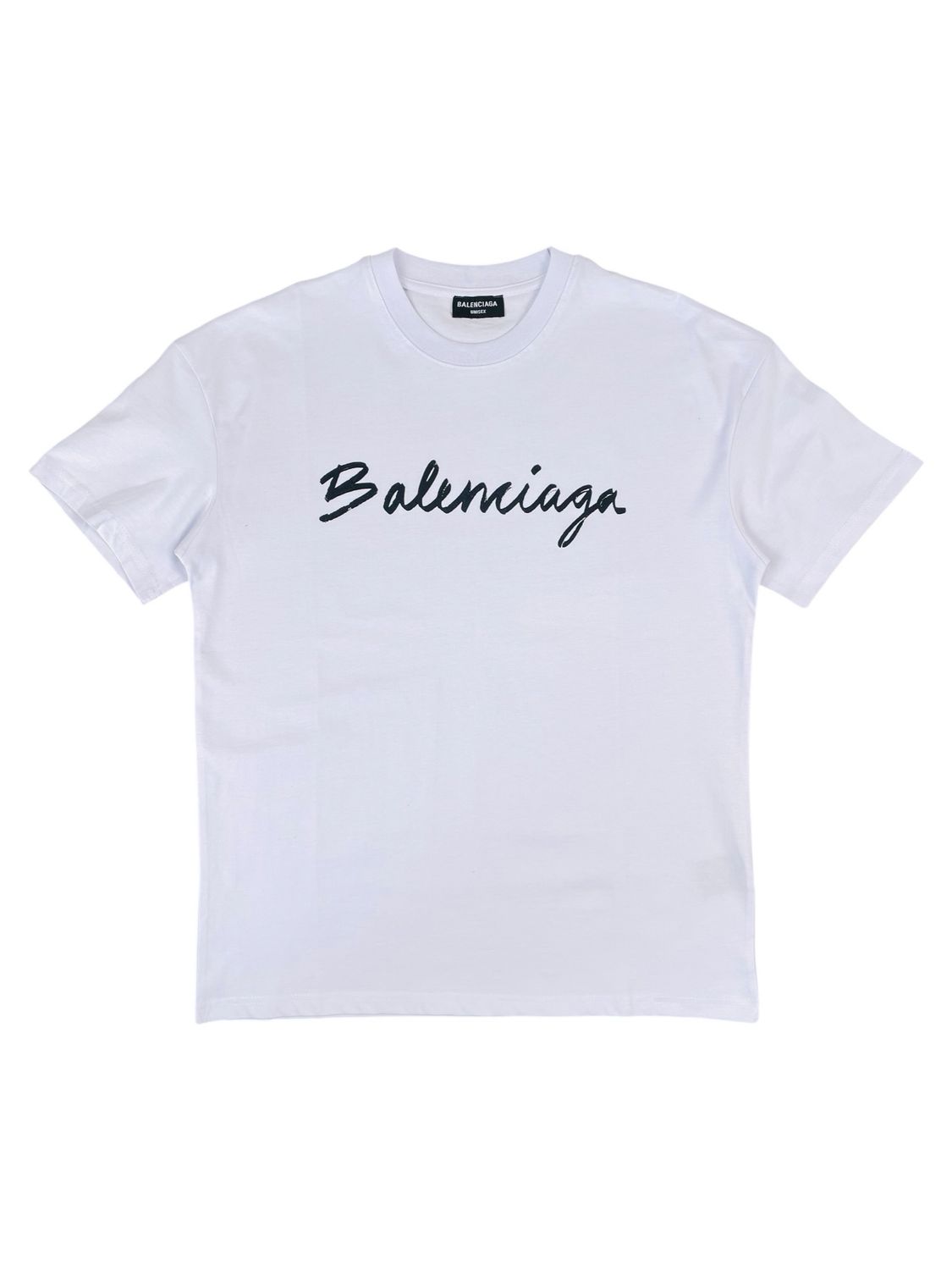 Balenciaga Print Logo Cotton T shirt