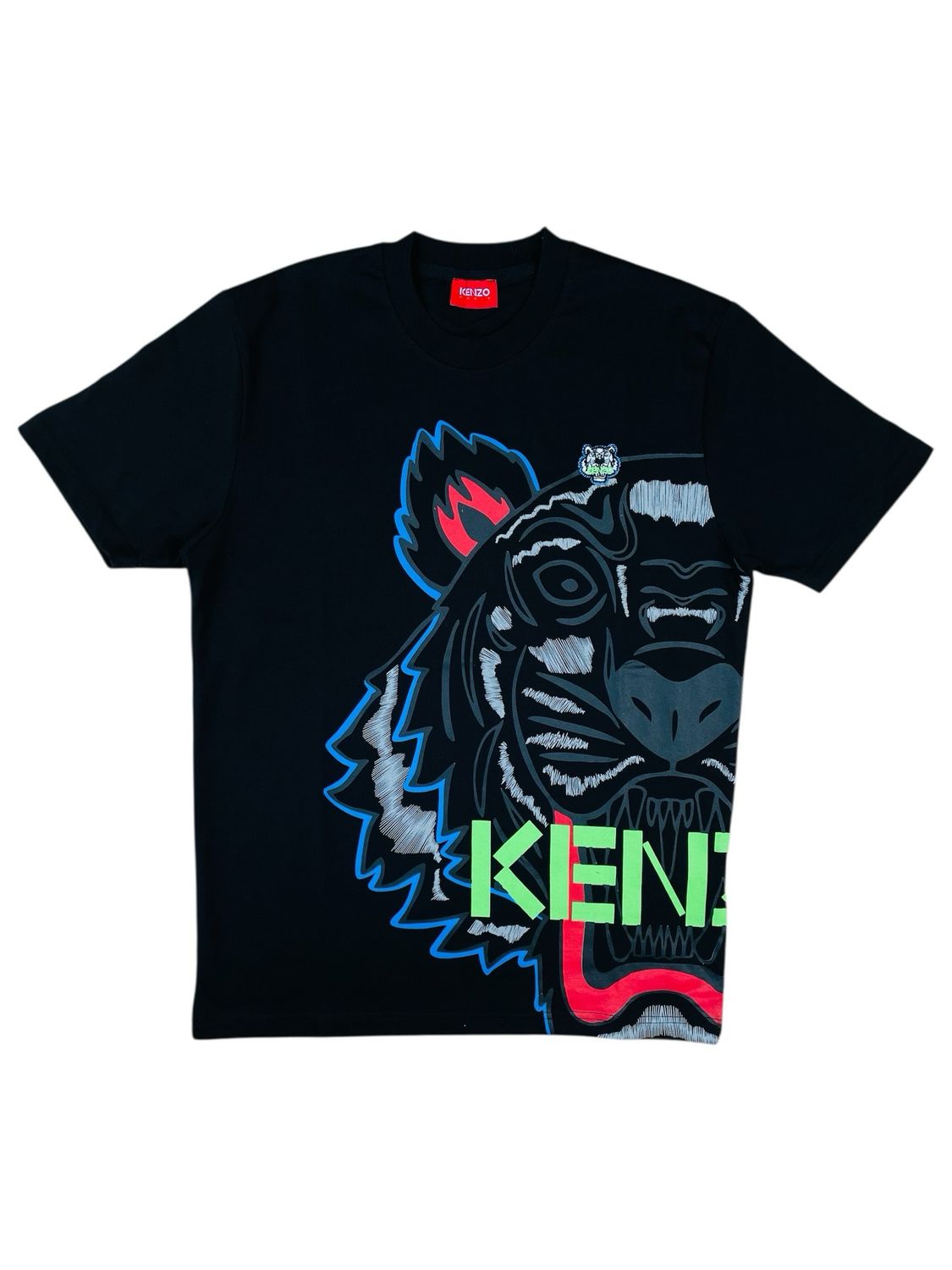 Kenzo Logo Tiger Cotton T shirt