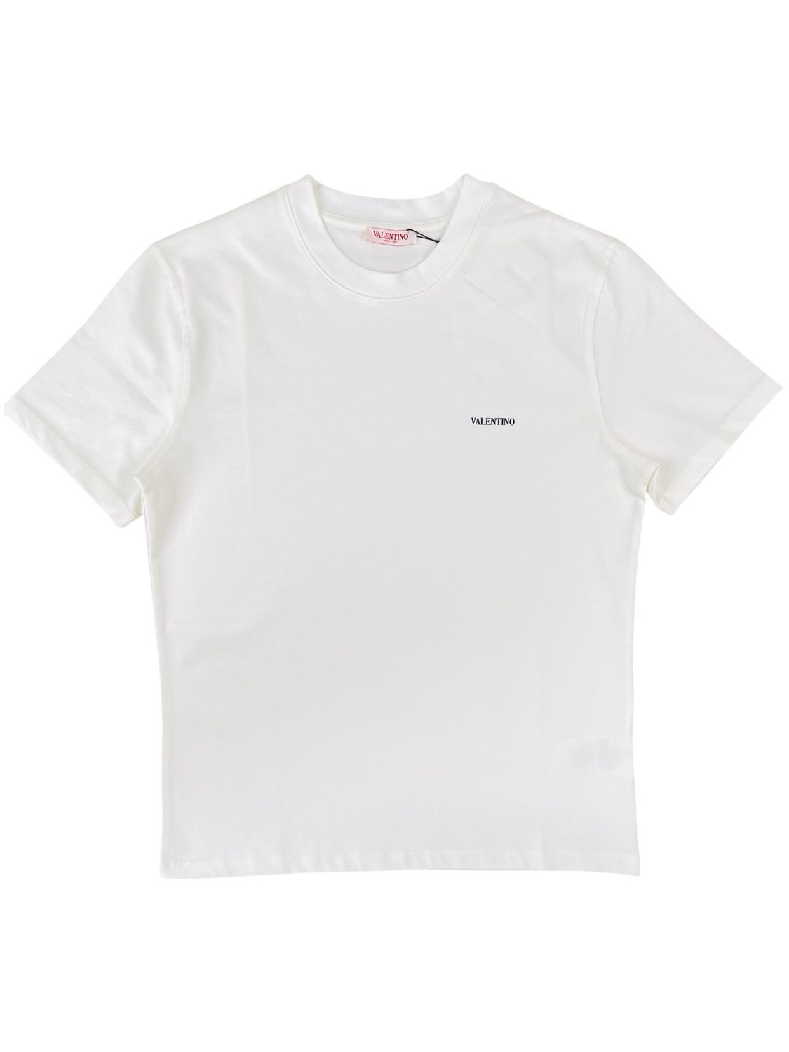 Valentino Logo Print Crew Neck T shirt