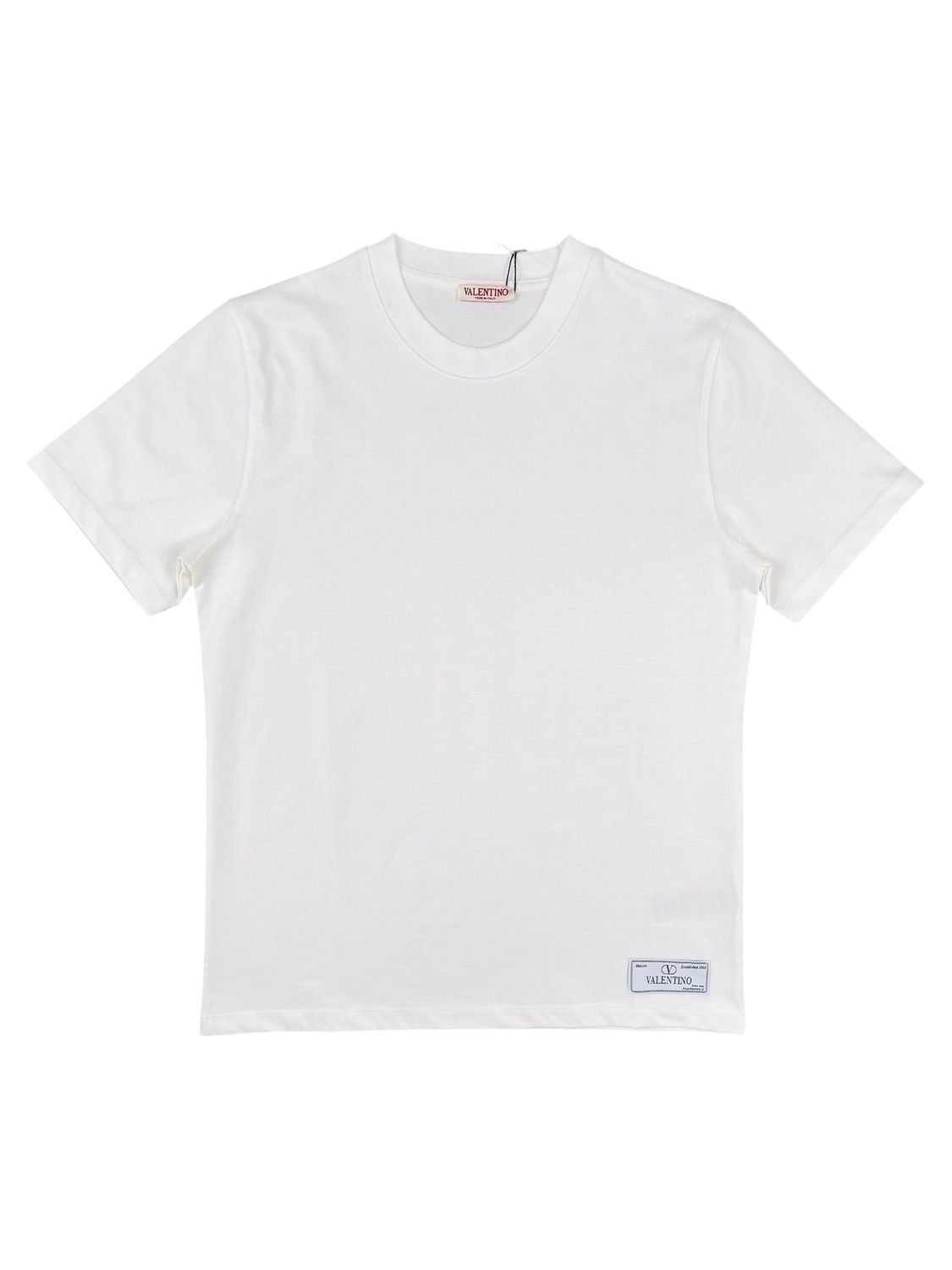 Valentino Logo Patch White T shirt