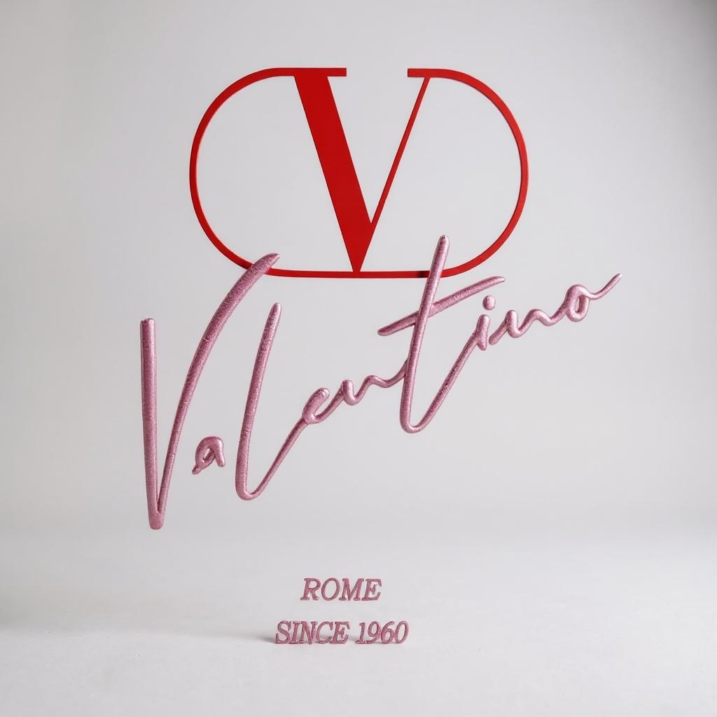 Valentino Logo Embroidered Designer T shirt
