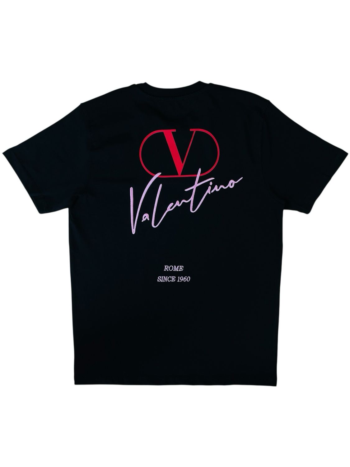 Valentino Logo Embroidered Designer T shirt