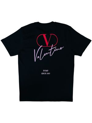 Valentino Logo Embroidered Designer T shirt