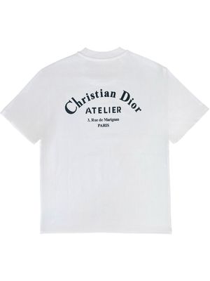 Dior Print Logo Crew Neck T shirt