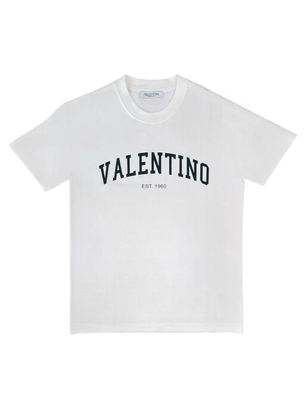 Valentino Logo Print Crew Neck T shirt