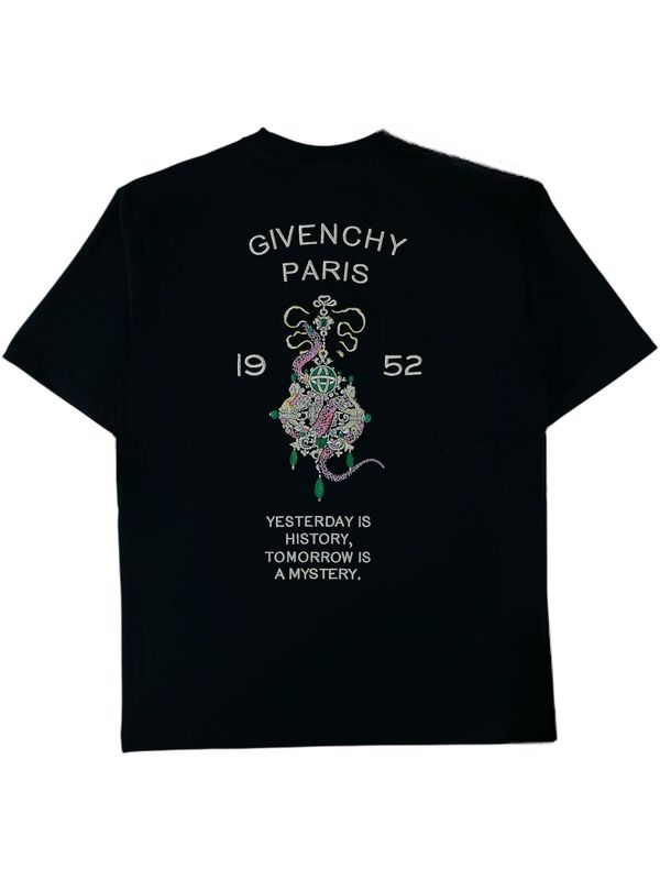 Givenchy Logo Embroidered Crew Neck T shirt