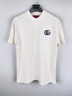 Gucci Logo Embroidered Crew Neck T shirt