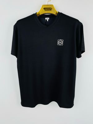 LOEWE Stone Logo Cotton Men’s  Black T shirt