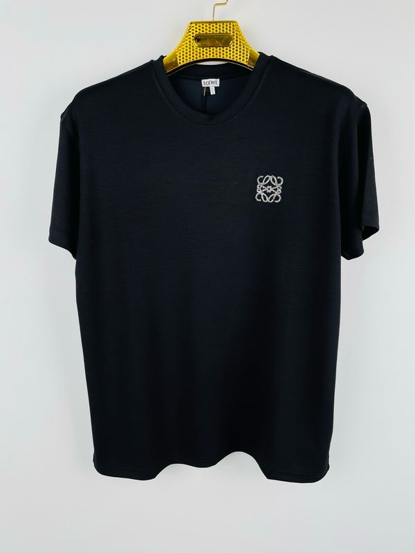 LOEWE Stone Logo Cotton Men’s  Black T shirt