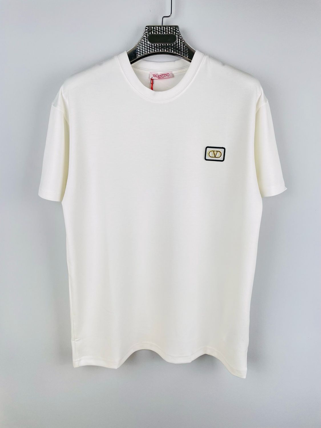 Valentino Men’s Cotton Logo V White T shirt