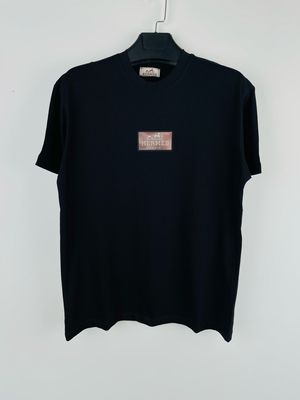 Hermes Hologram Logo Patch Cotton T shirt