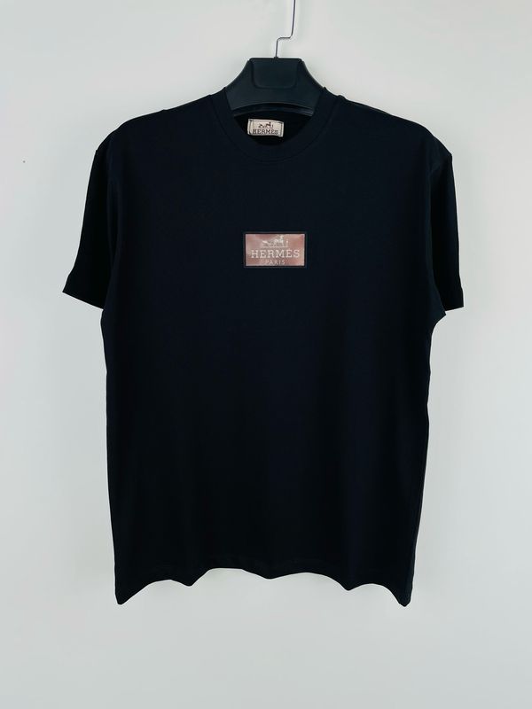Hermes Hologram Logo Patch Cotton T shirt