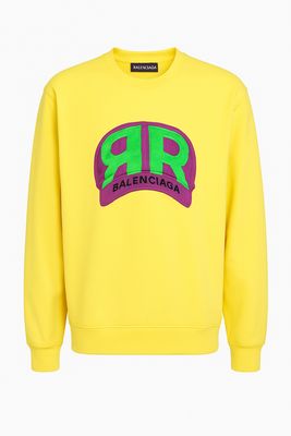 Balenciaga Cotton Hat Logo Embroidered Sweatshirt