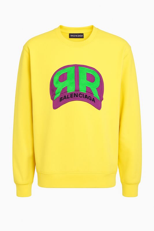 Balenciaga Cotton Hat Logo Embroidered Sweatshirt