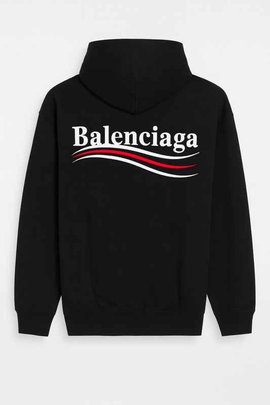 Balenciaga Cotton Logo Print Hoodie