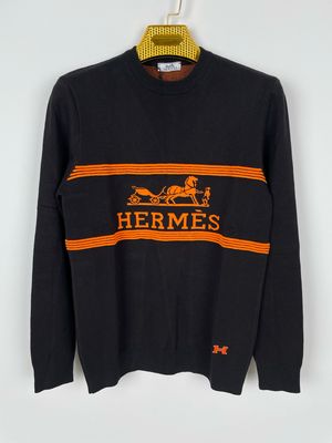 Hermes Cotton Sweater Black