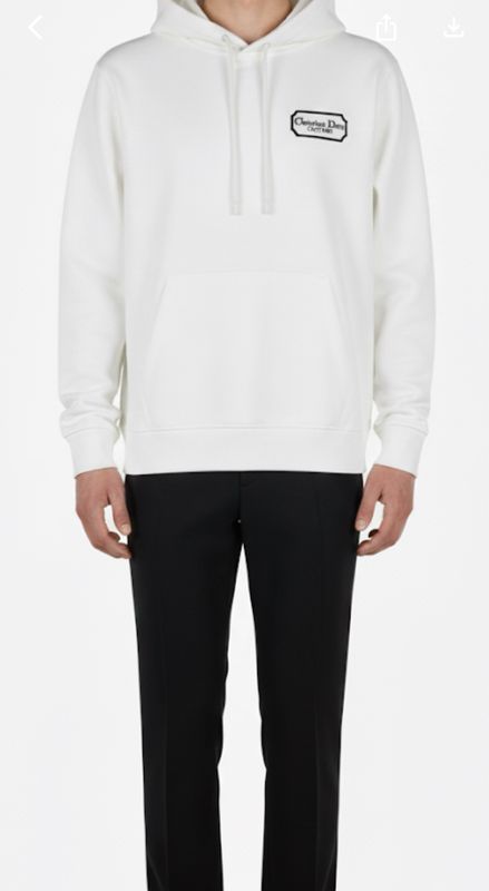 Christian Dior Logo Embroidered Hoodie