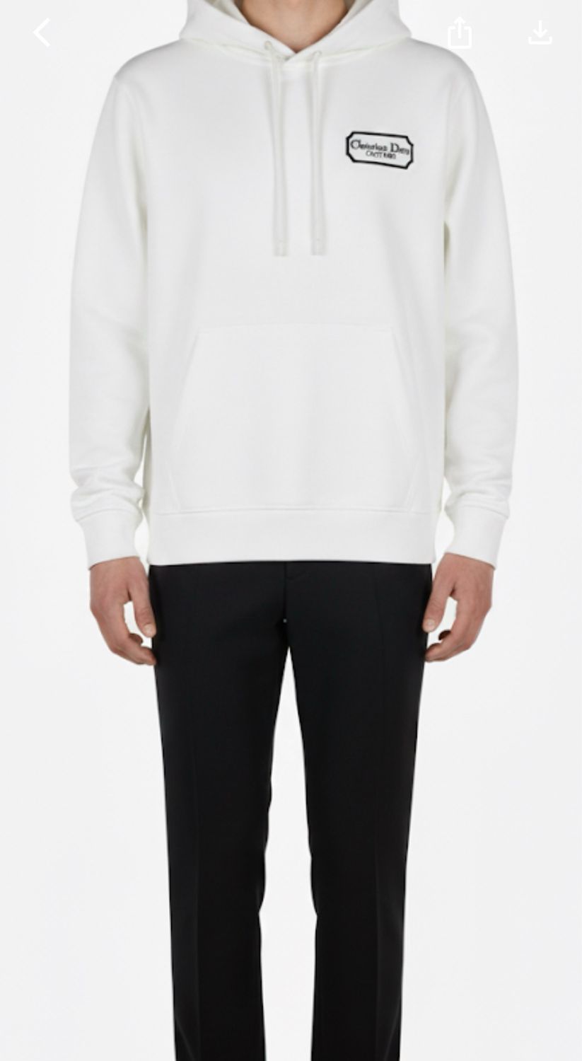 Christian Dior Logo Embroidered Hoodie