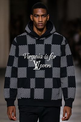 Louis Vuitton Logo Print Hoodie