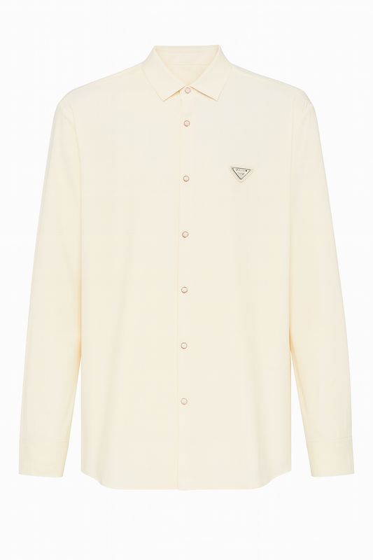 Prada Ecru Long Sleeve Shirt