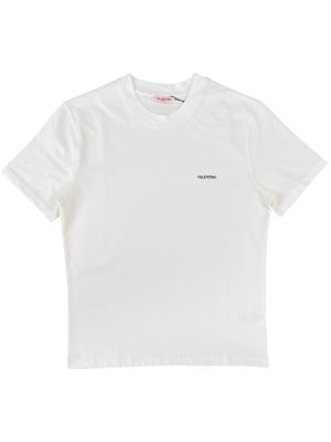 Valentino Logo Print Crew Neck T shirt
