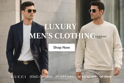 luxury mens designer clothing collection featuring premium fashion brands and modern streetwear style for men