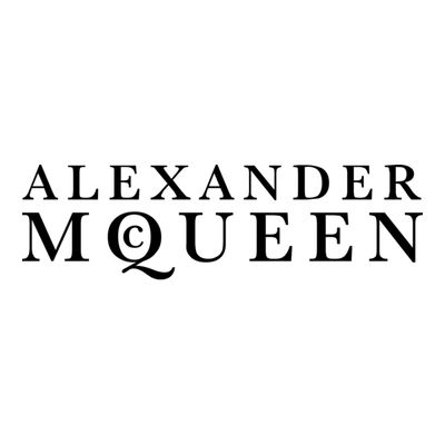 Alexander McQueen men’s designer clothing collection logo banner