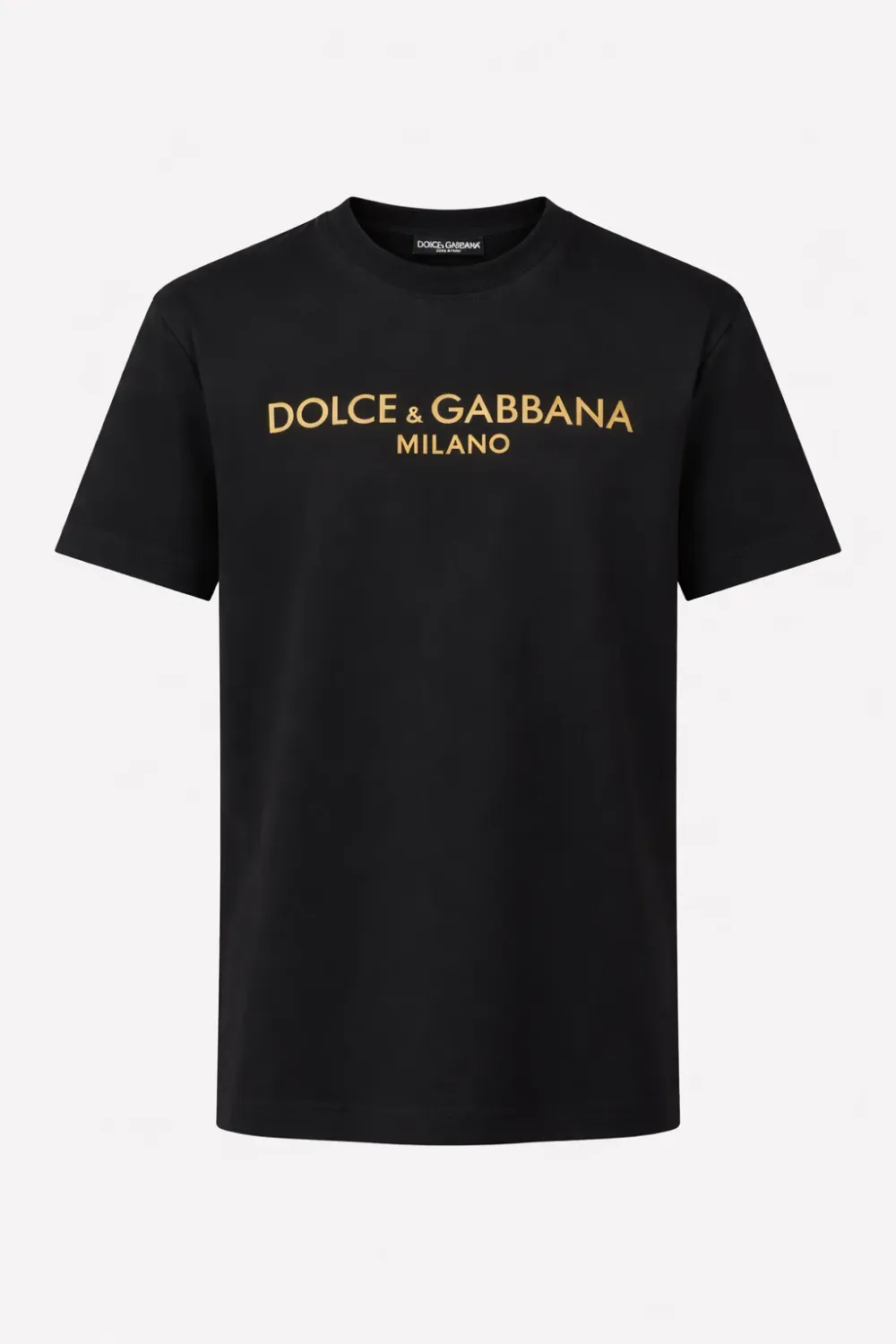 luxury men's t shirts black dolce gabbana milano logo designer tee premium fashion