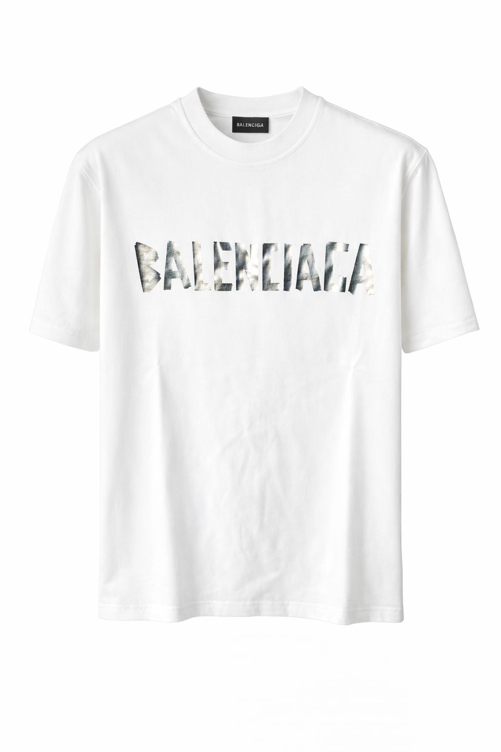 Balenciaga Logo Print Cotton T shirt