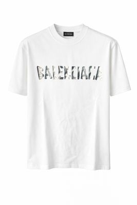Balenciaga Logo Print Cotton T shirt