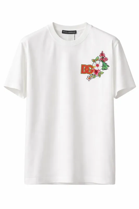 t shirt homme haut de gamme t shirt homme luxe streetwear designer floral logo