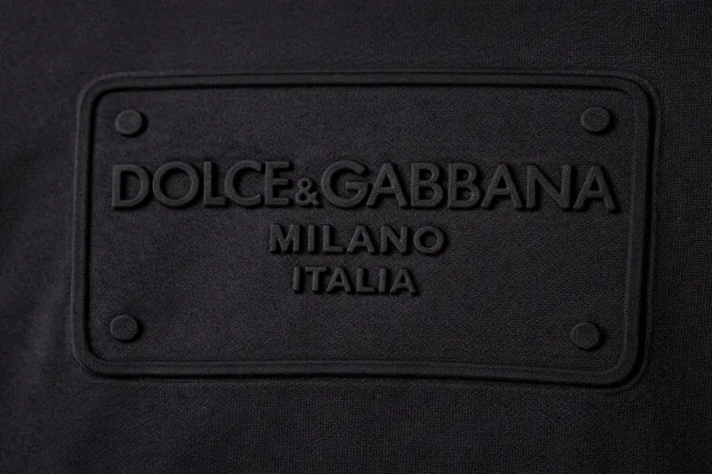 Dolce Gabbana Milano Italia logo luxury t shirt men designer fashion close up