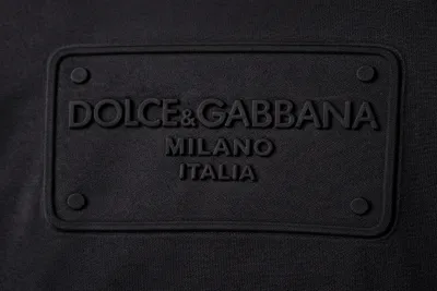 Dolce Gabbana Milano Italia logo luxury t shirt men designer fashion close up
