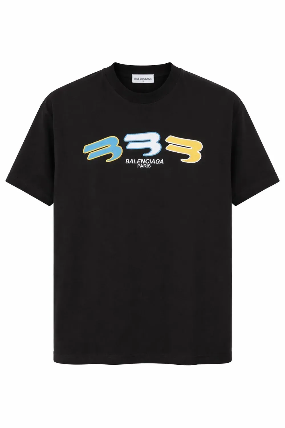 Balenciaga black graphic t shirt mens designer logo streetwear luxury cotton tee