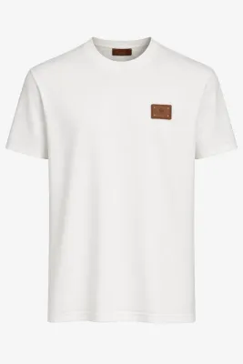 Loro Piana white leather patch t shirt men front catalog image